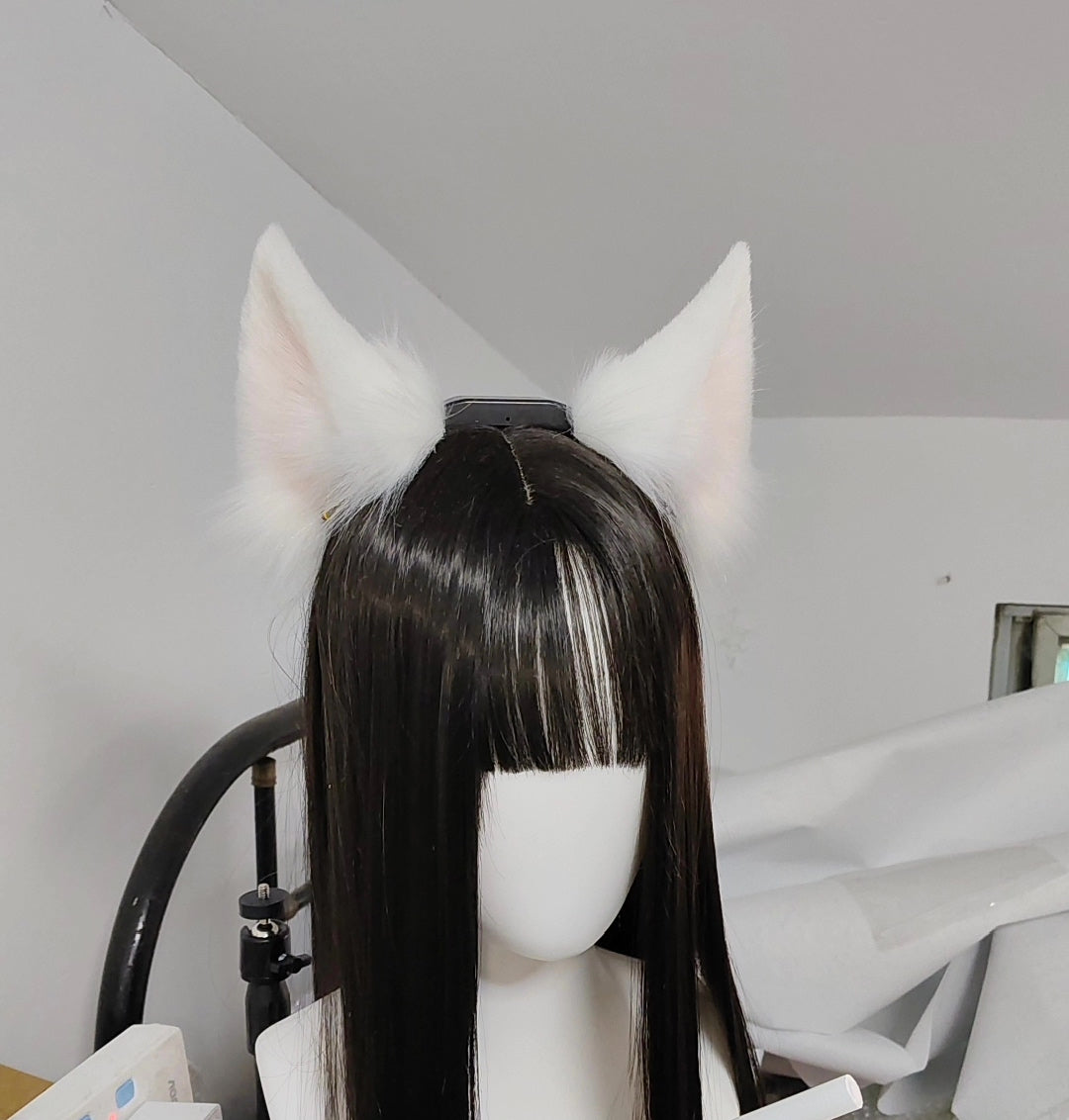 Animatronic Fox Ears Plush Faux Fur