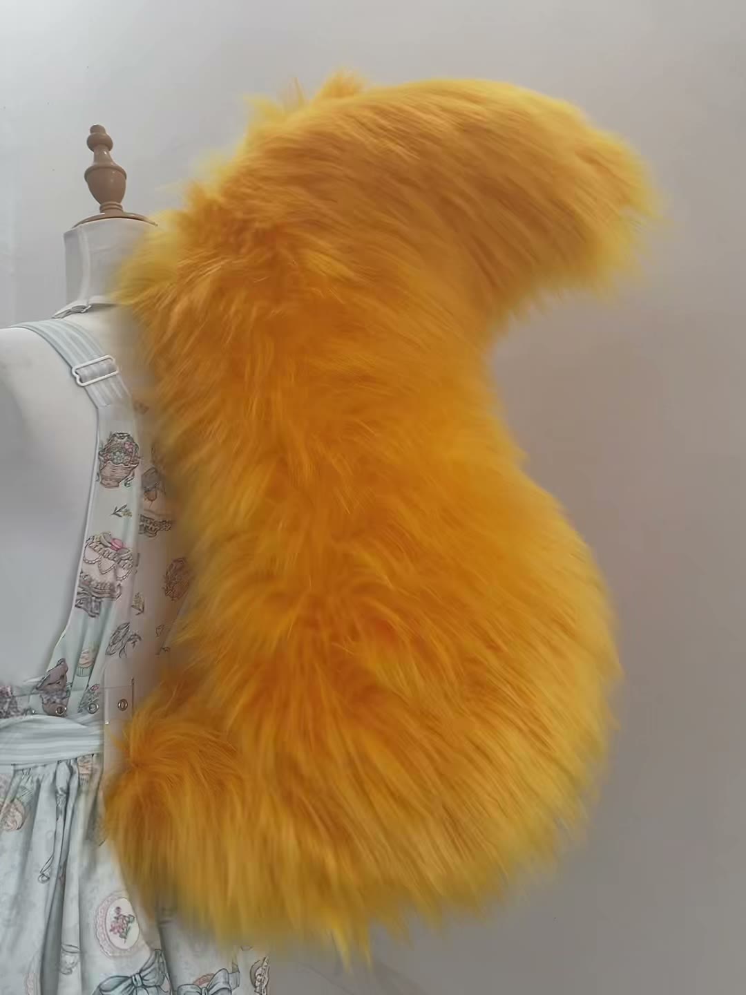Orange Faux Fur Cosplay Fox Tail