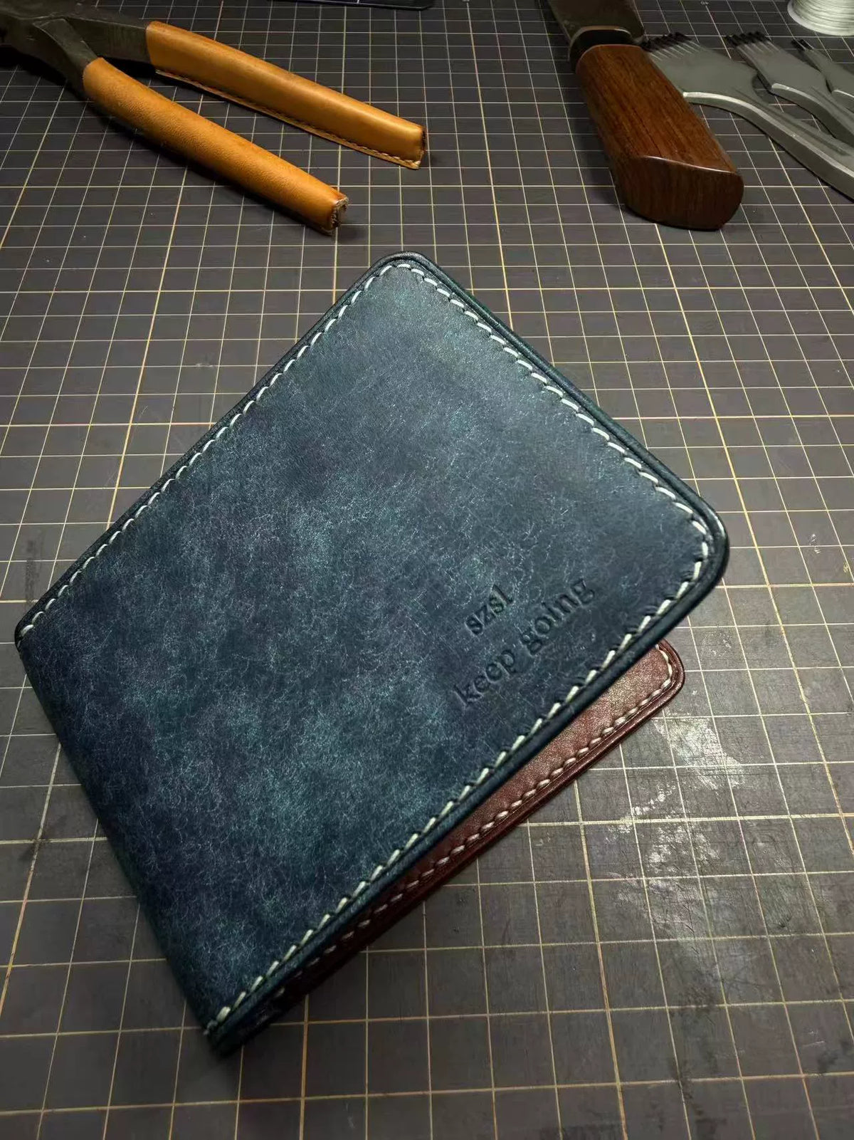 ハンドメイドレザー 免許証＆カード 2in1 ケース