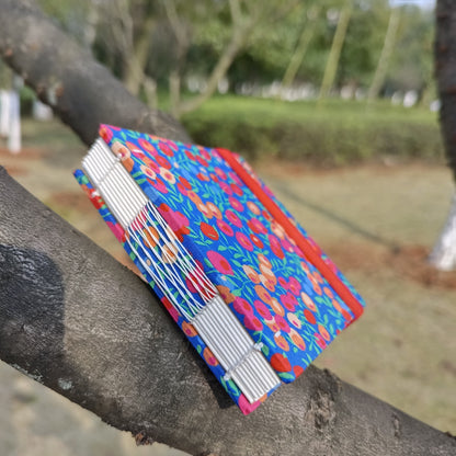 Handmade Watercolor Sketchbook 9cm Square 300gsm Semi-Cotton Paper Exposed Spine Binding