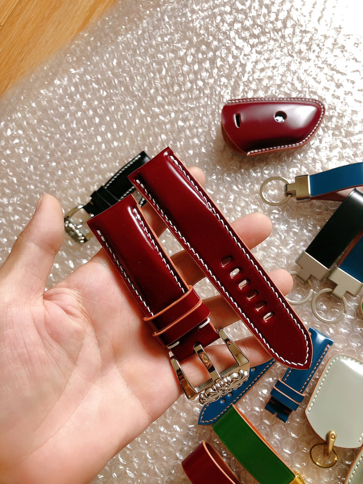 Japanese Shinki Shell Cordovan Panerai Watch Strap