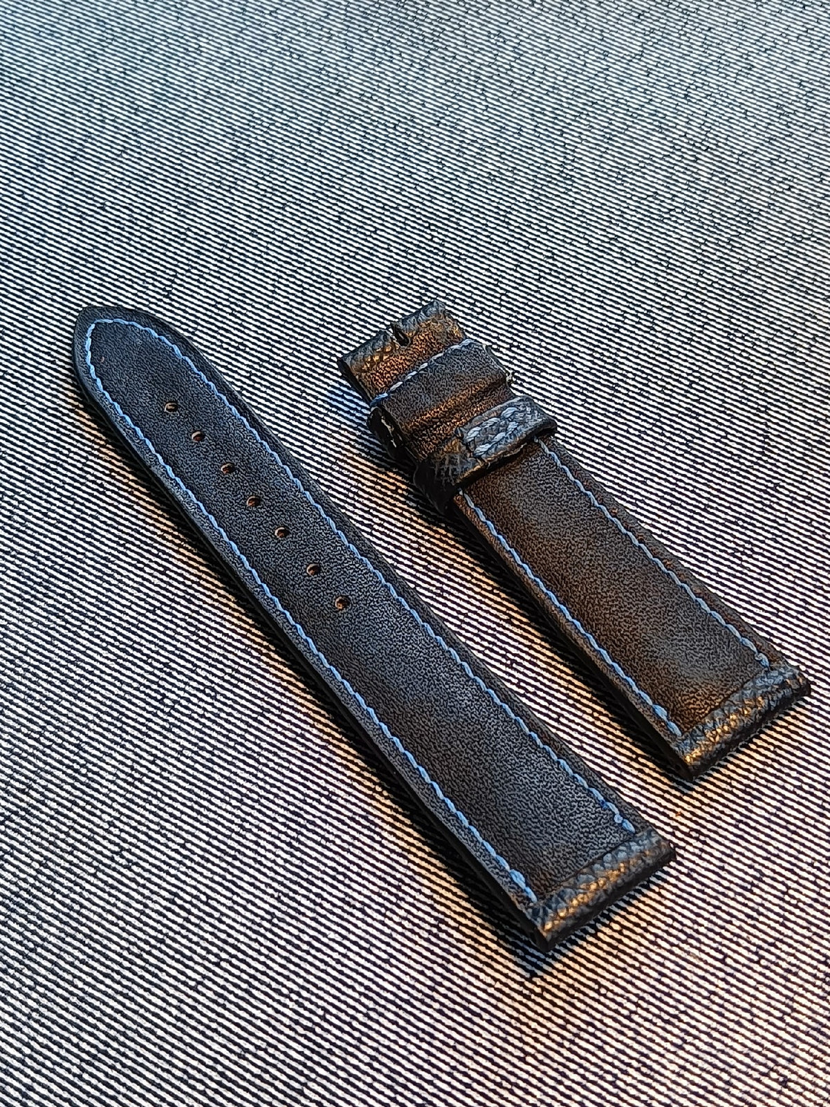 Black Epsom Leather Watch Strap
