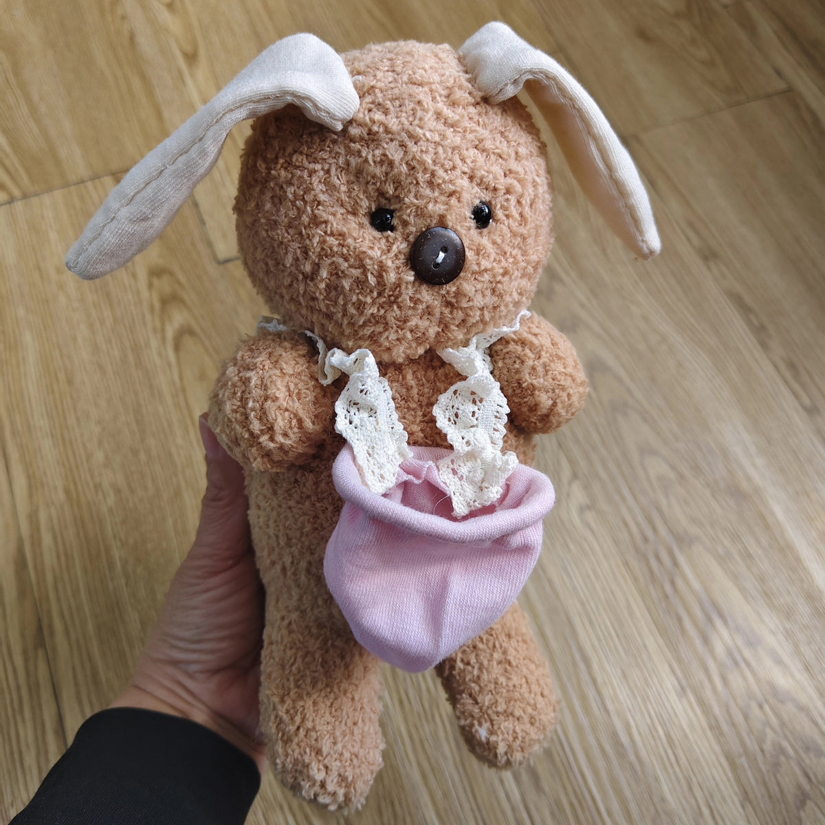 Figura de Peluche Coelho de Meia Feito à Mão