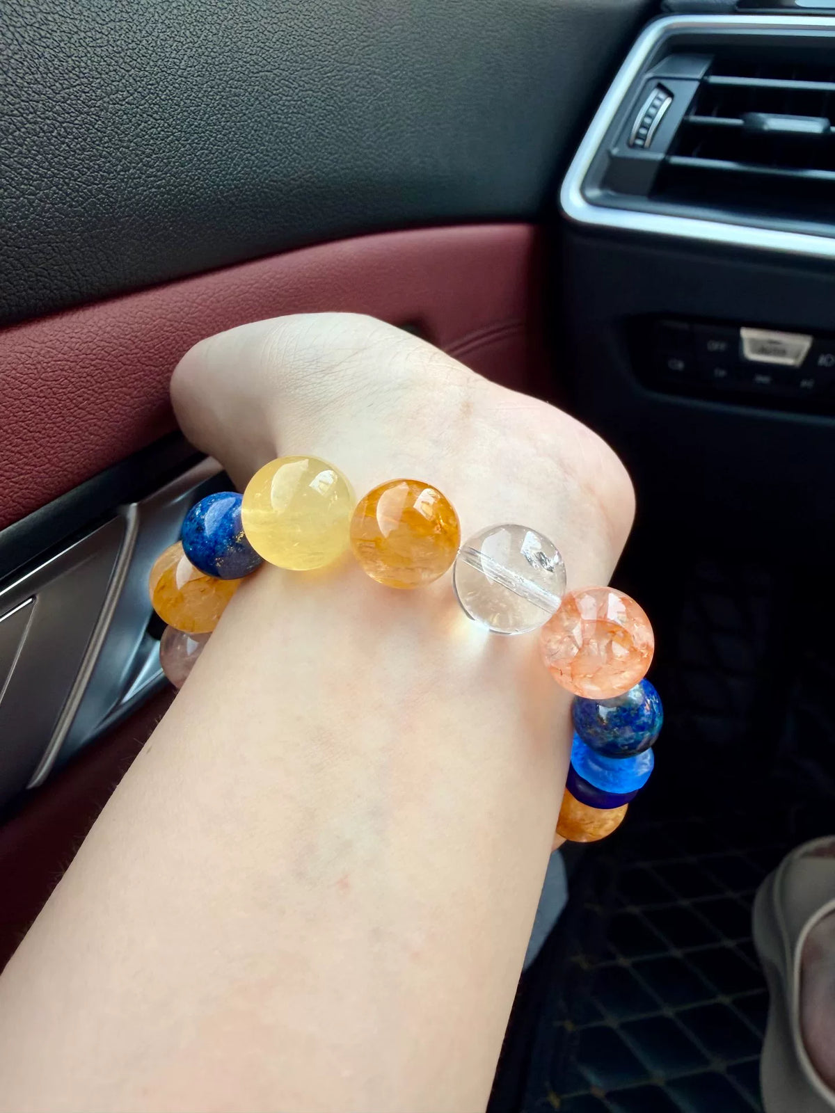 Multi Gemstone Beaded Bracelet 13mm