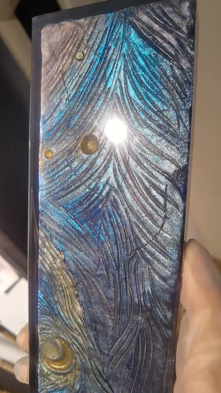 Starry Night Keyboard Hand Rest Clay Resin