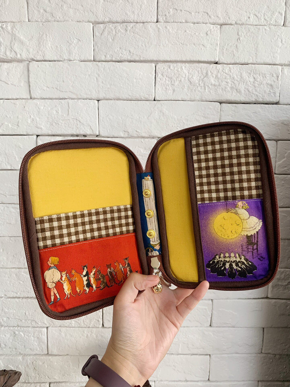 Stoff-Organizer-Etui mit Ringbuch
