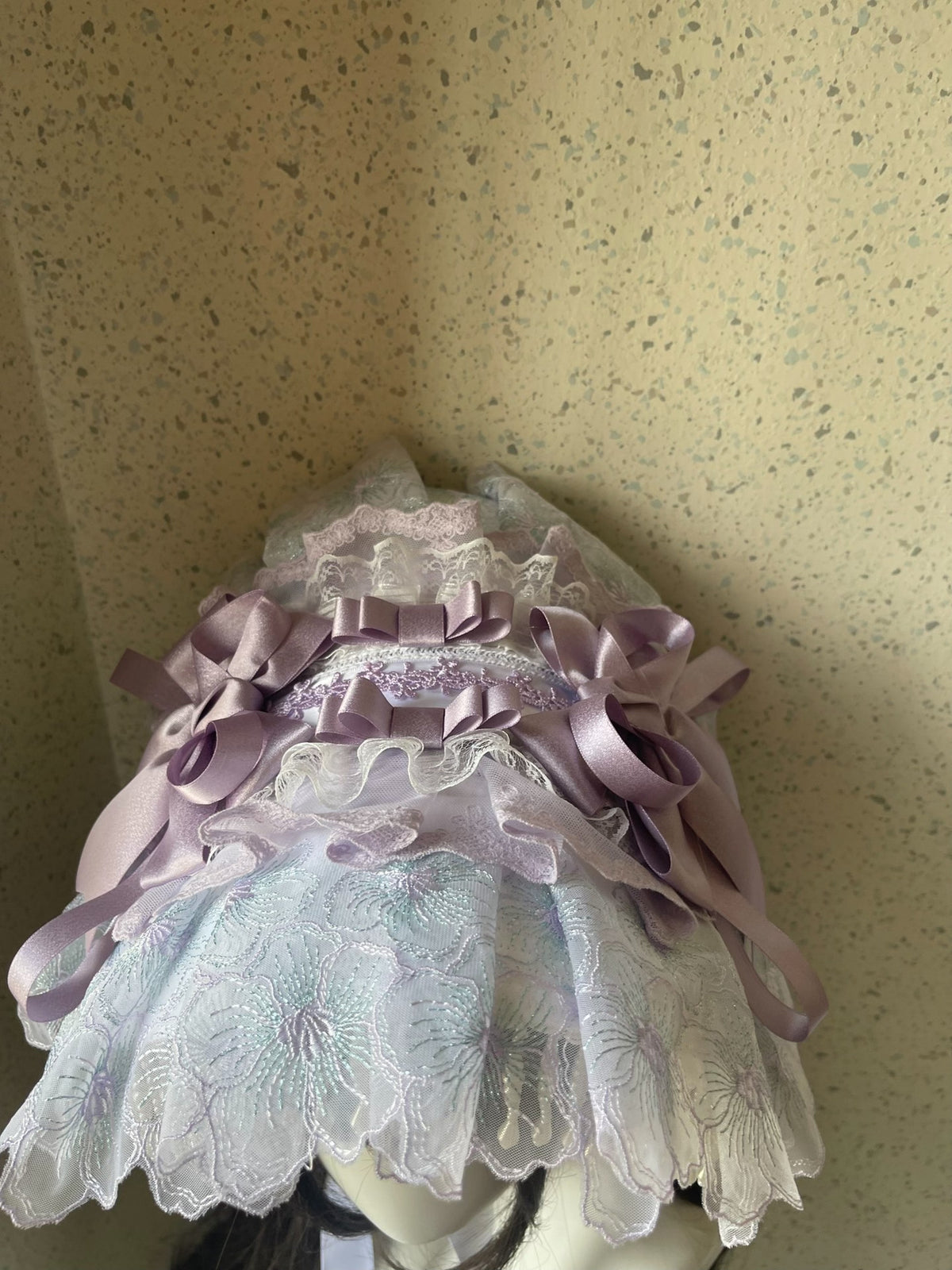 Handmade Lolita BNT Flat Cap Purple Green