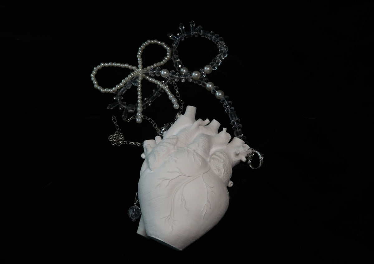 Resin Heart Crossbody Decorative Bag