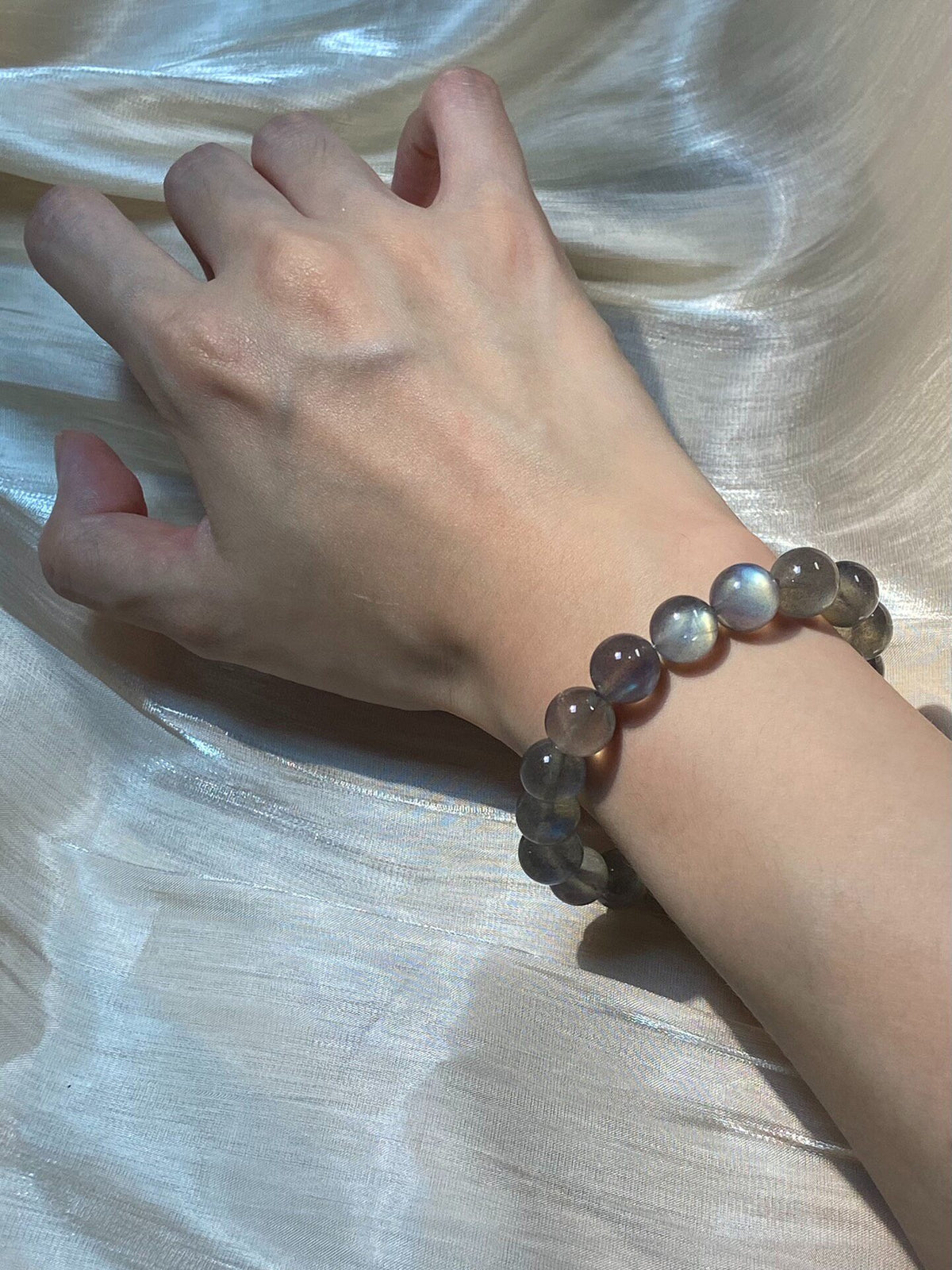 Labradorite Crystal Bracelet 10mm Beads