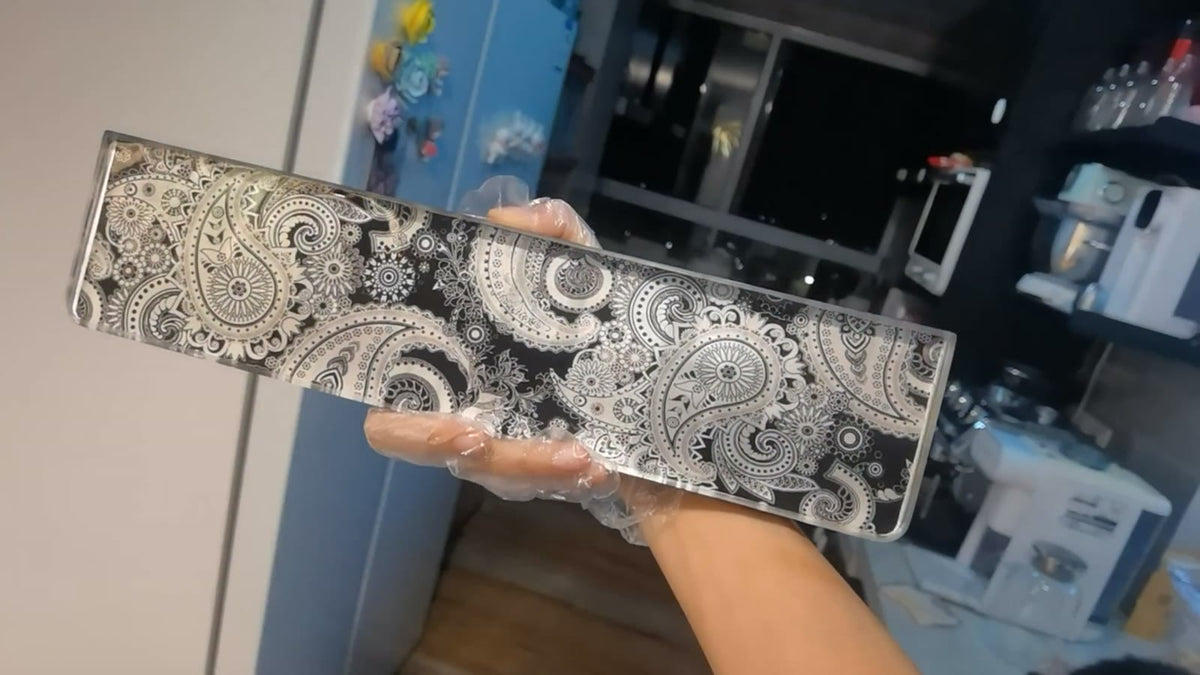Resin Paisley Keyboard Wrist Rest