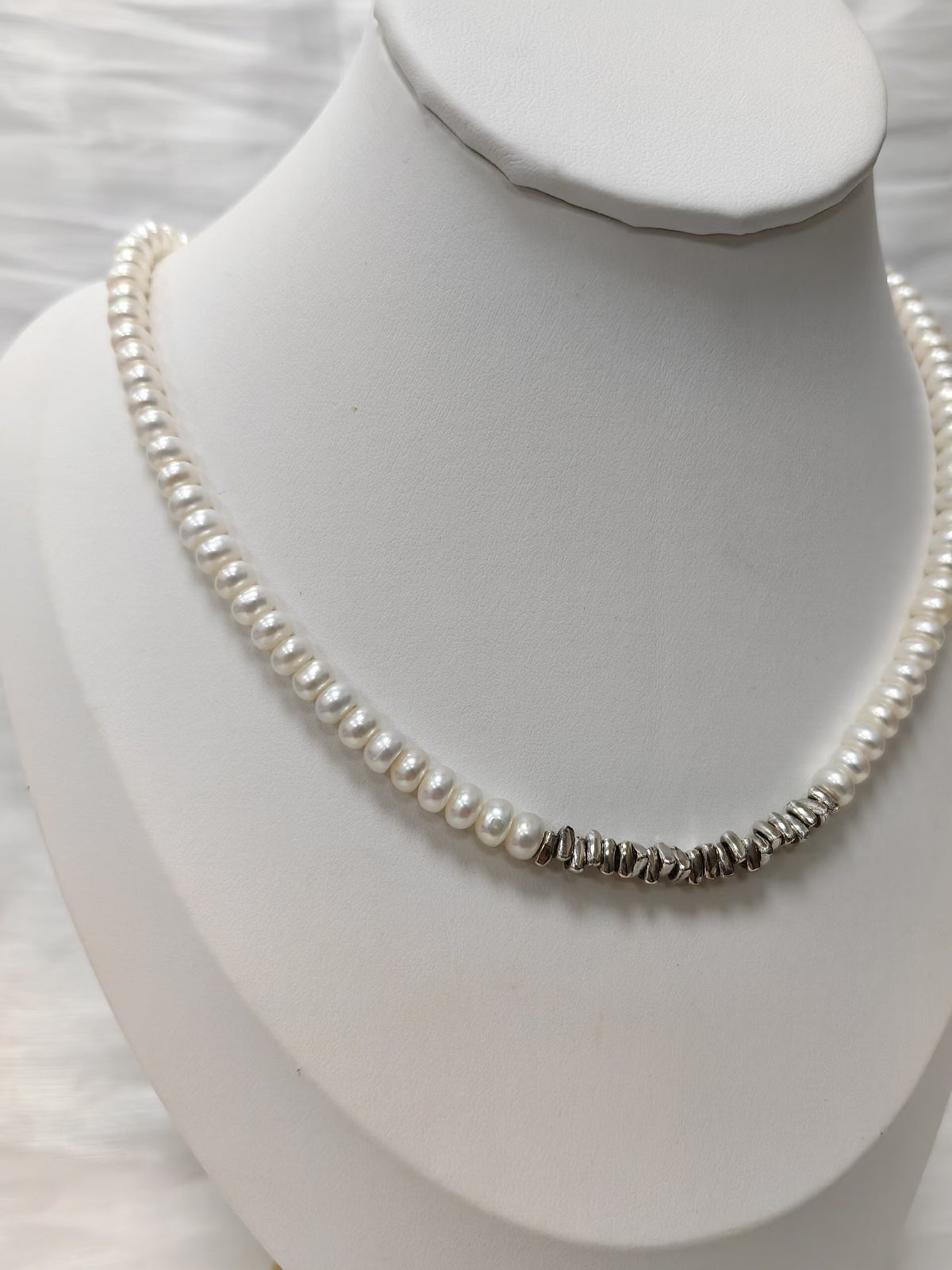Natural Freshwater Pearl Silver Jewelry Set
