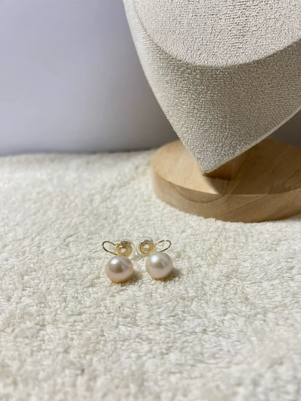 11mm Süßwasserperlen Clip-On-Ohrringe
