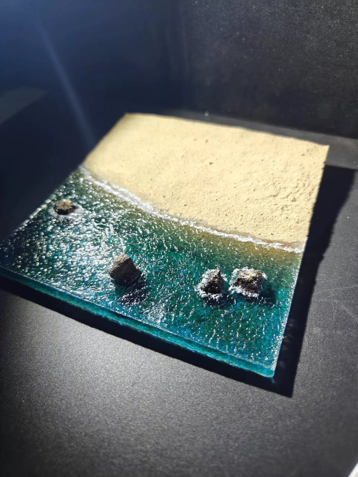 Handmade Square Beach and Ocean Diorama