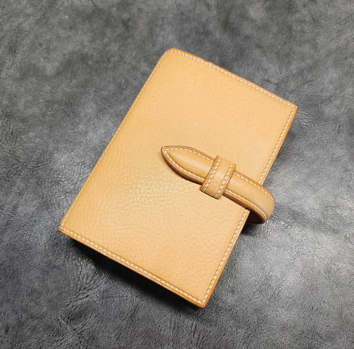 Cuaderno de cuero hojas sueltas A7 con 20 anillos