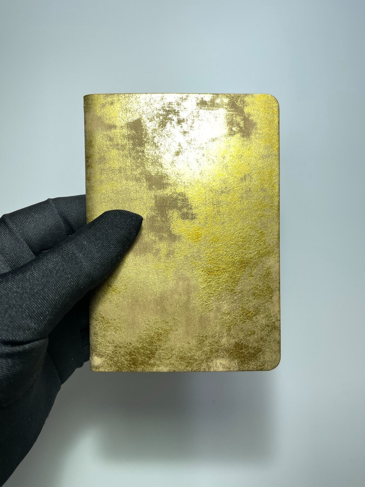 Handmade Leather Plotter Notebook Cover Gold