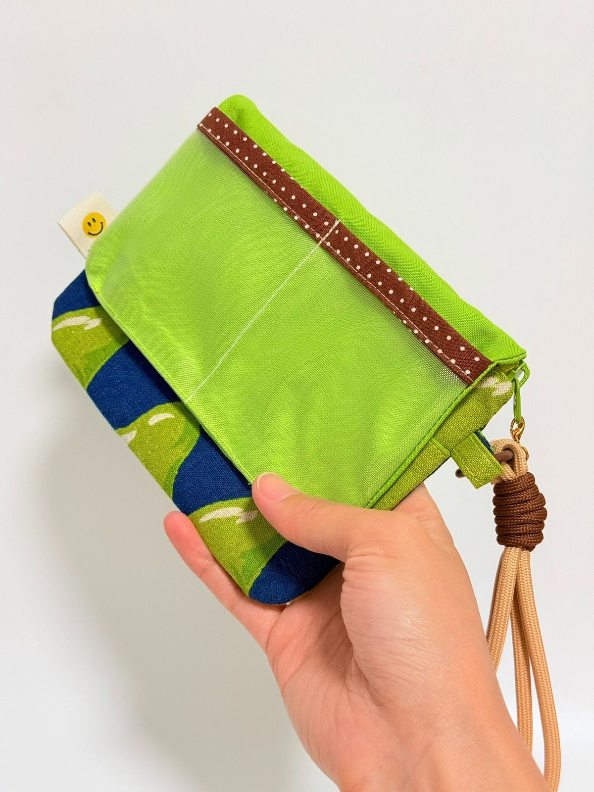 Pear Print Pouch with Card Slots