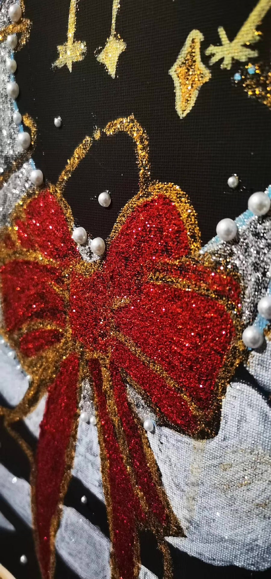 Framed Textured Wall Art with LED Lighting