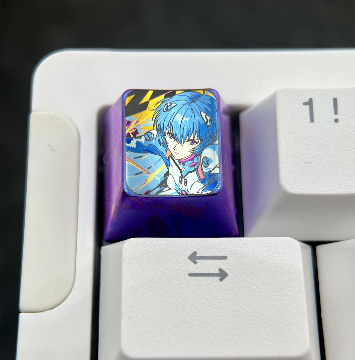Titaniumlegering Rei Ayanami 1u Keycap