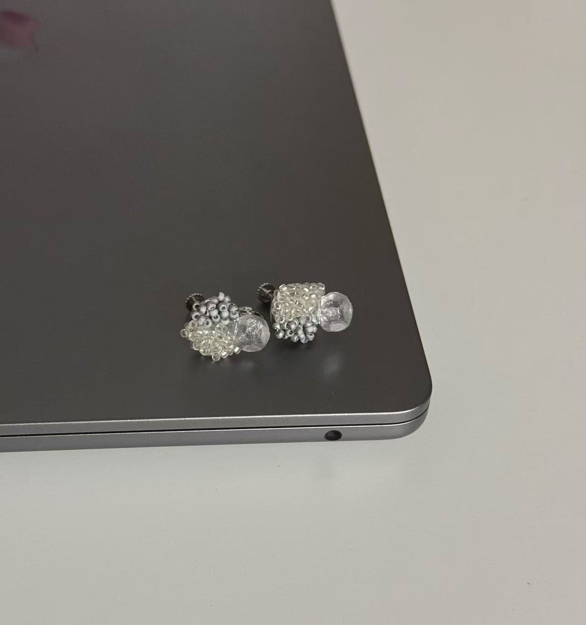 Handmade Japanese Seed Bead Cluster Earrings