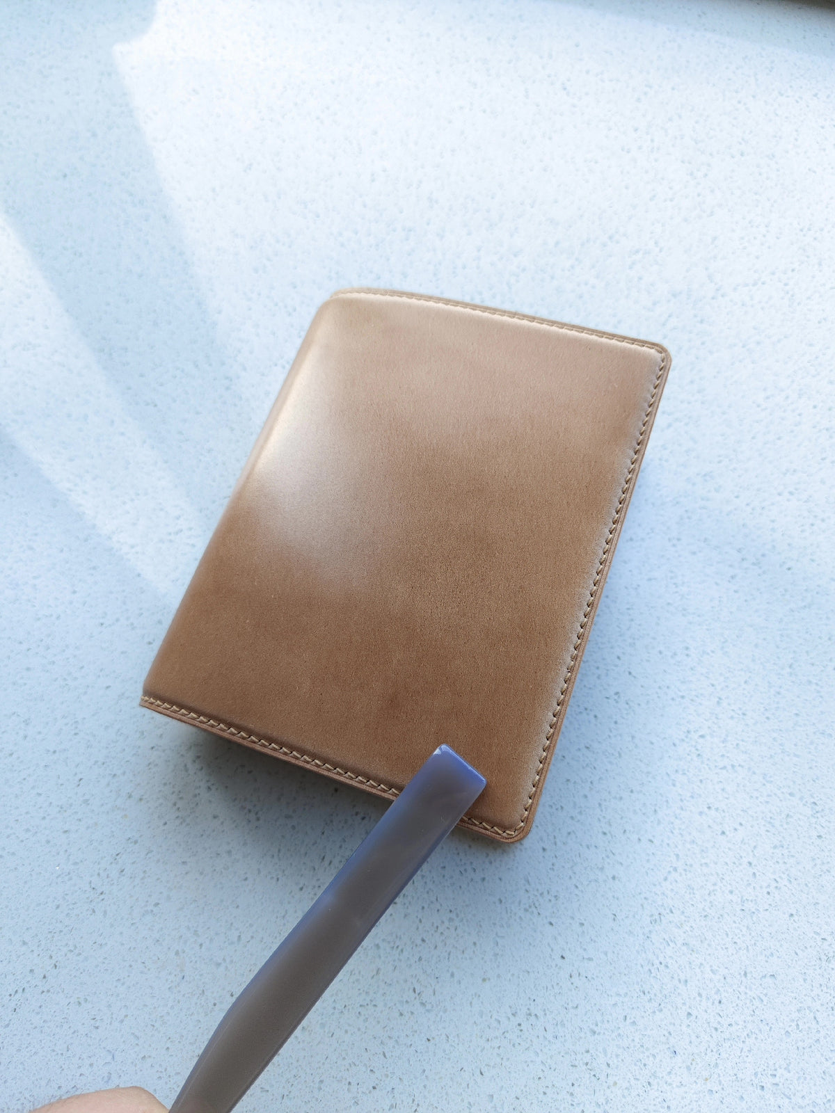 A7 Wide Loose Leaf Notebook Shiniki Horse Rump Leather
