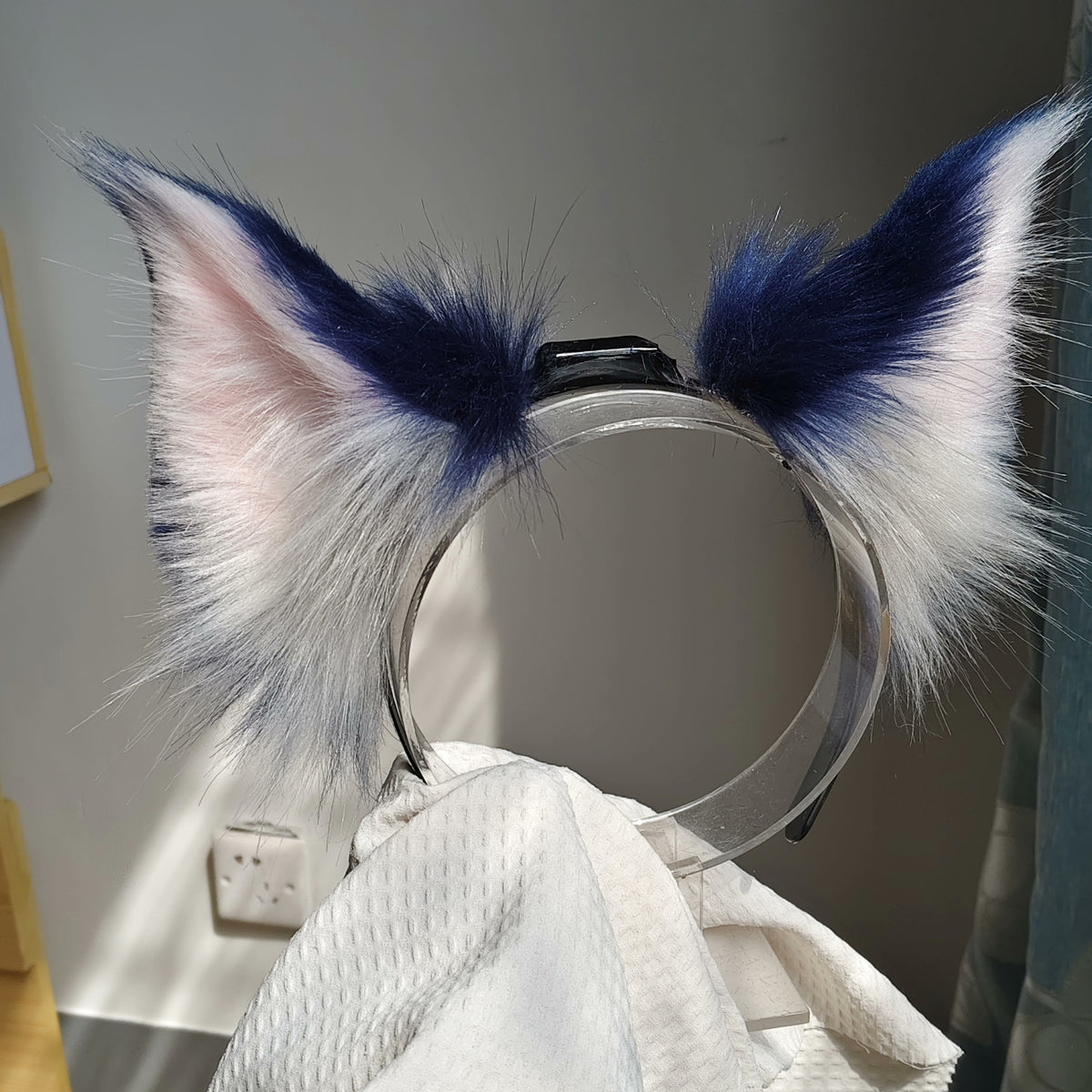 Motorized Puppeteer Cosplay Ears Faux Fur Headband