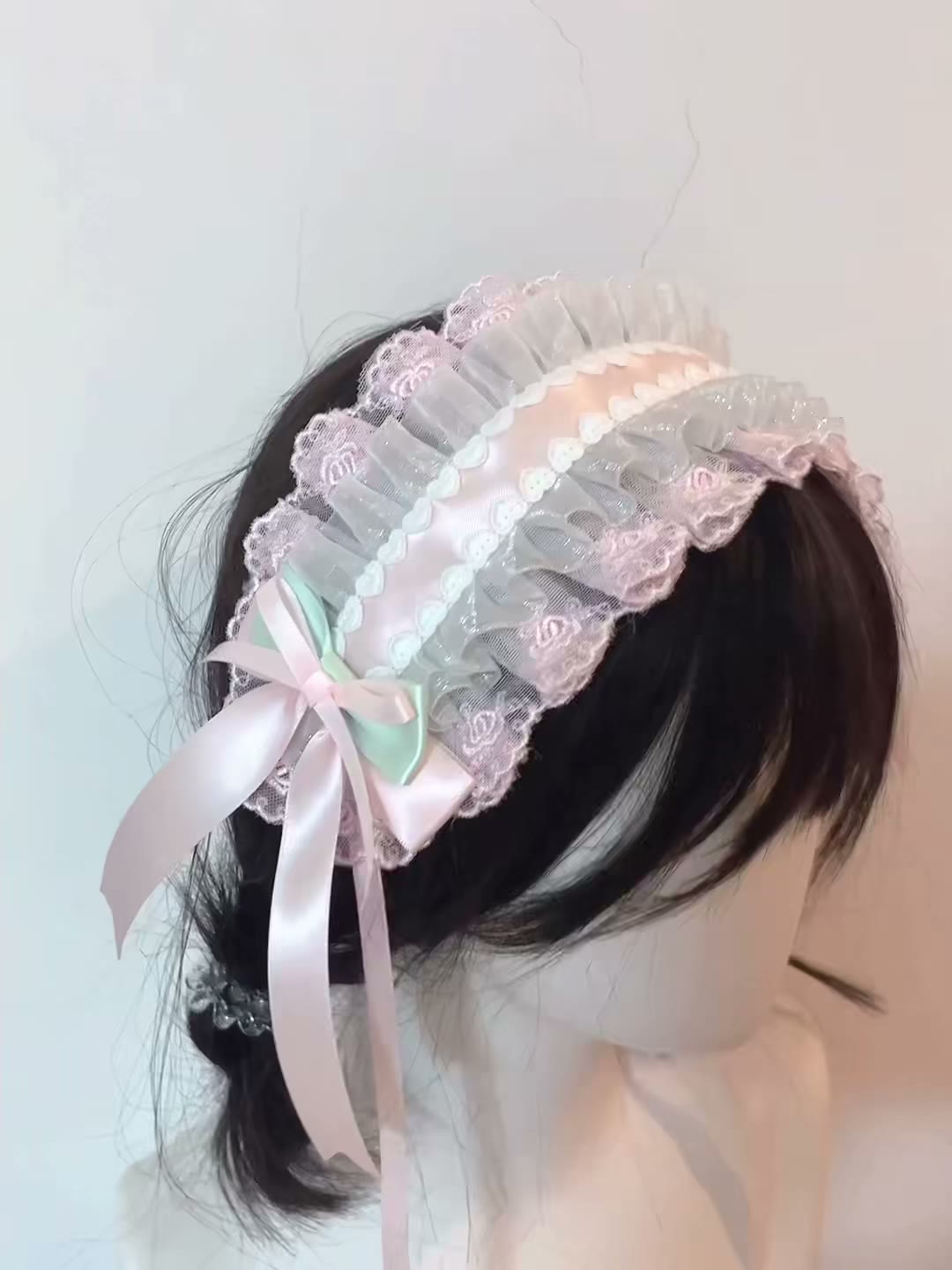 Pink Mint Green Lolita Handmade Headband