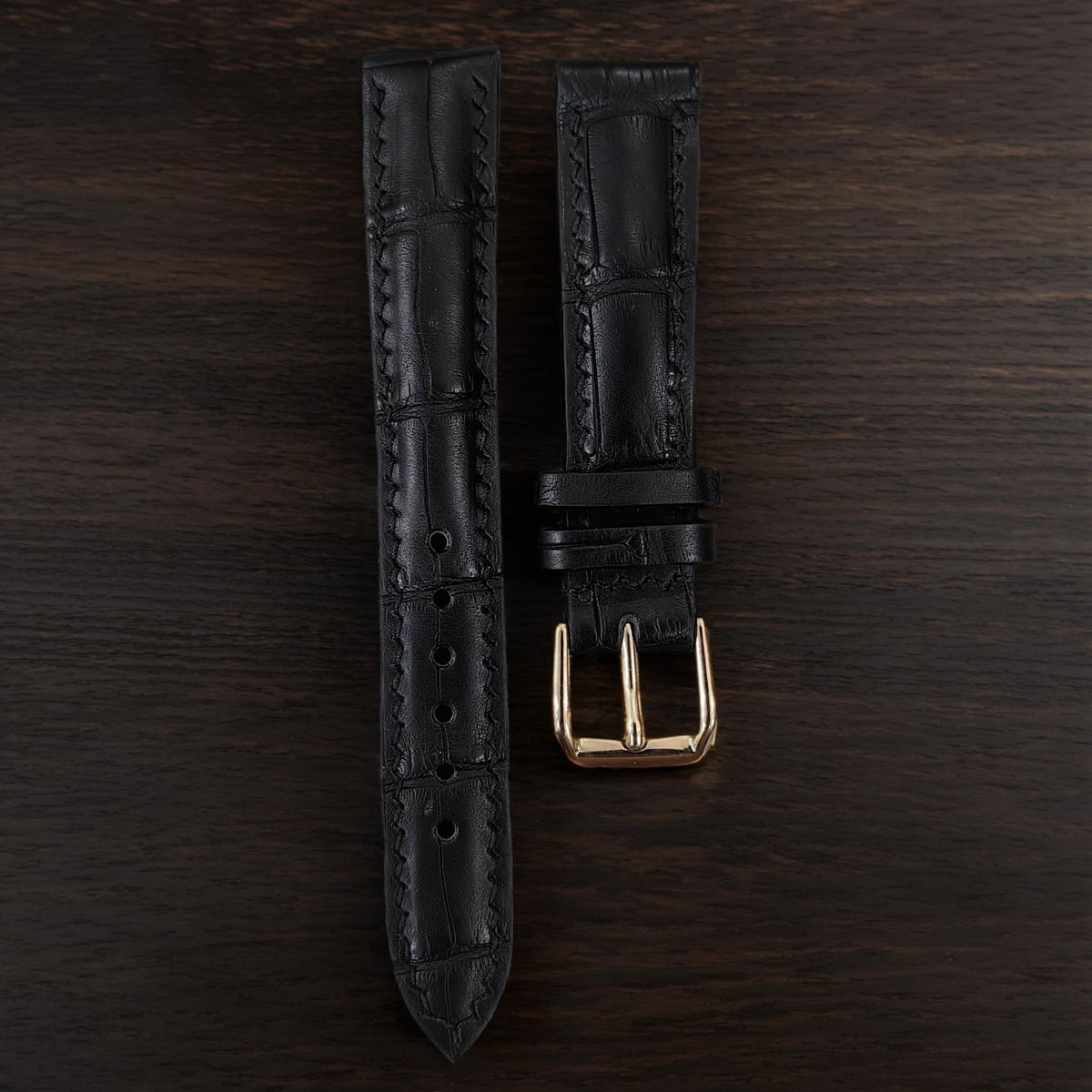Genuine Crocodile Leather Watch Strap 16mm