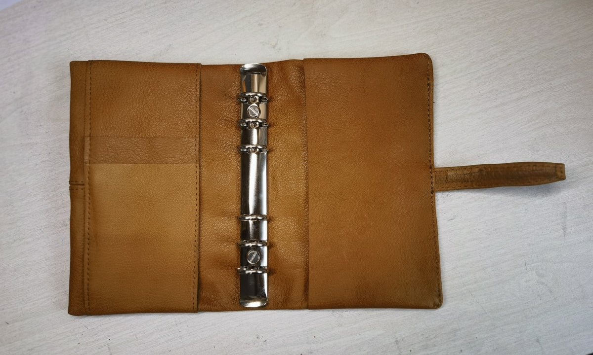 Vegetable Tanned Goat Leather A6 Planner Cover