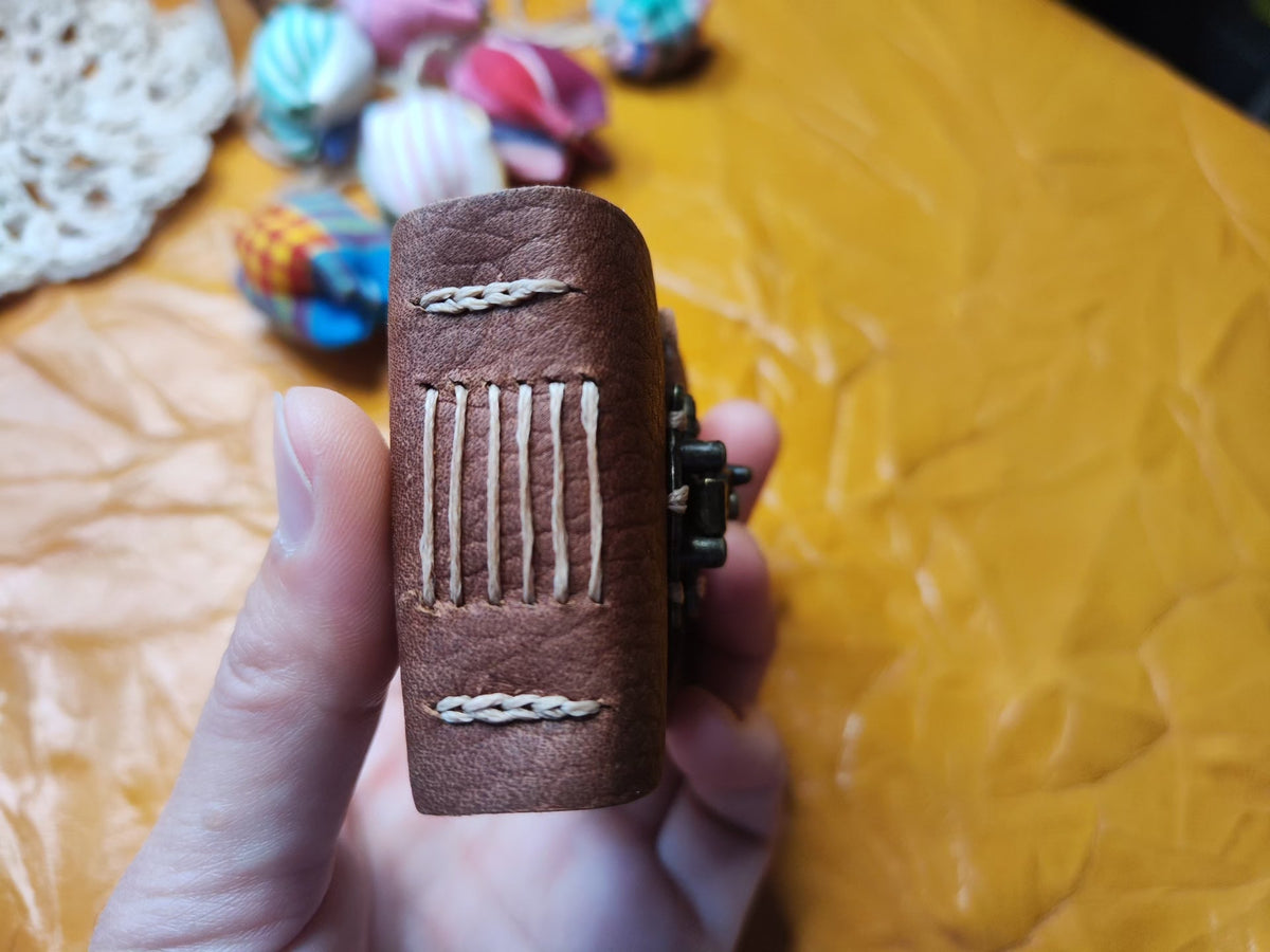 Handmade Leather Miniature Notebook