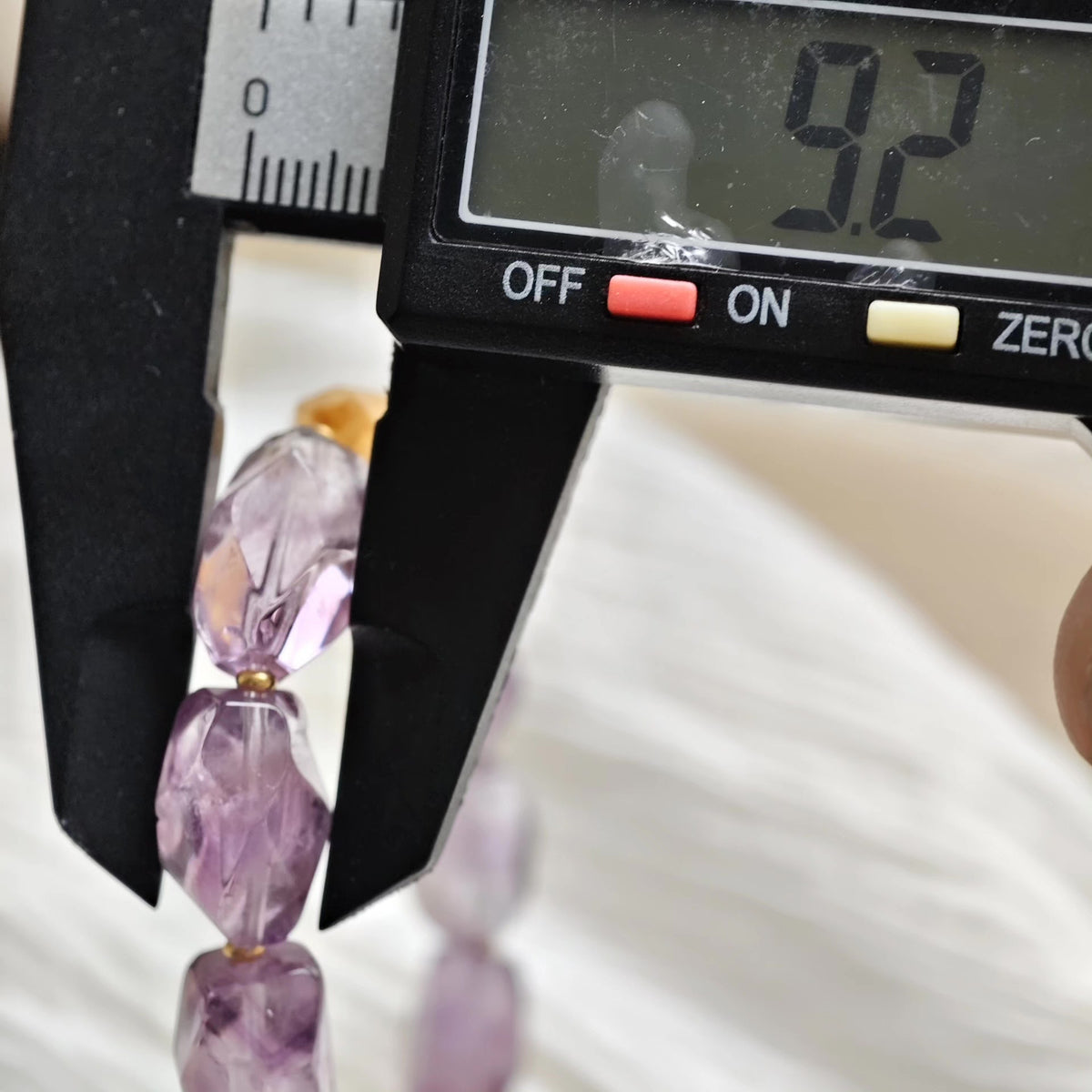 Faceted Amethyst and Tiger Eye Beaded Bracelet