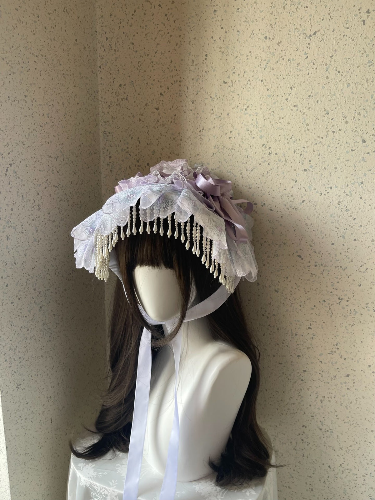 Handmade Lolita BNT Flat Cap Purple Green