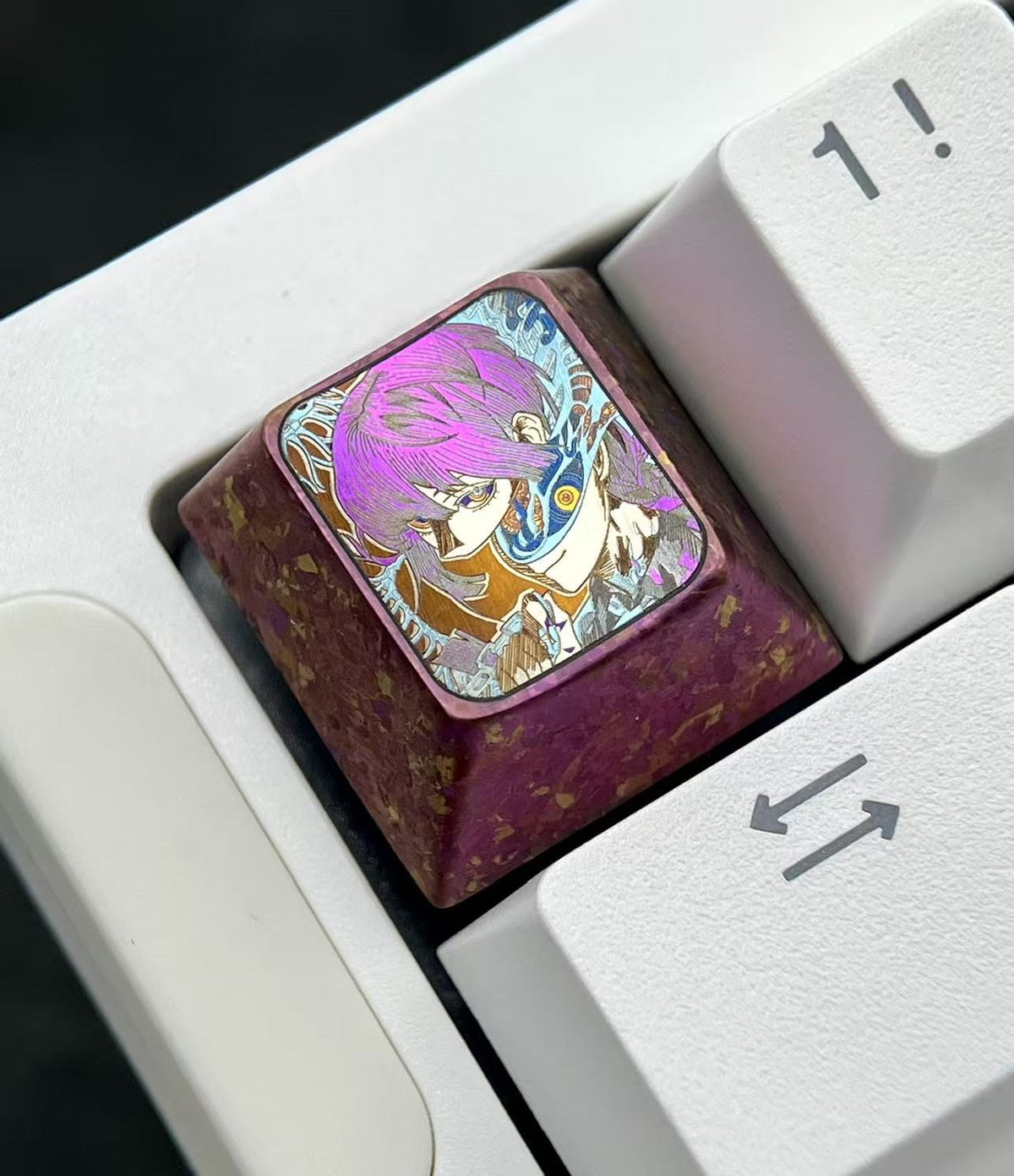 Makima 1u Titanium Alloy Artisan Keycap