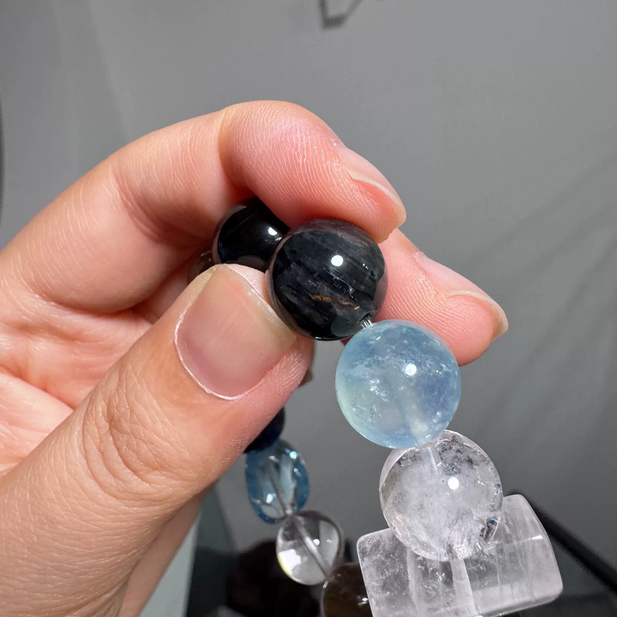 Mixed Gemstone Beaded Crystal Bracelet