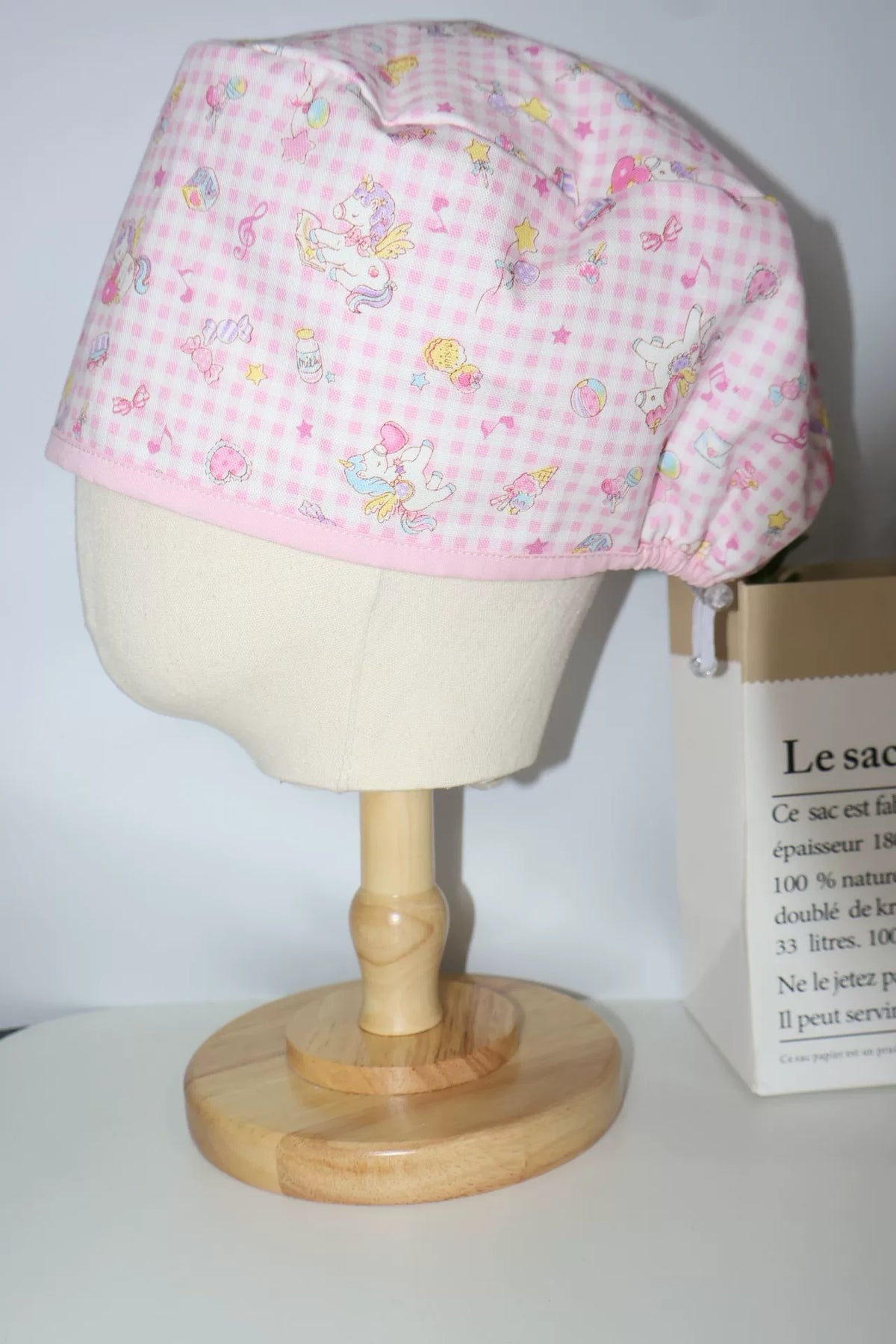 Gorro Cirúrgico de Algodão com Estampa de Unicórnio