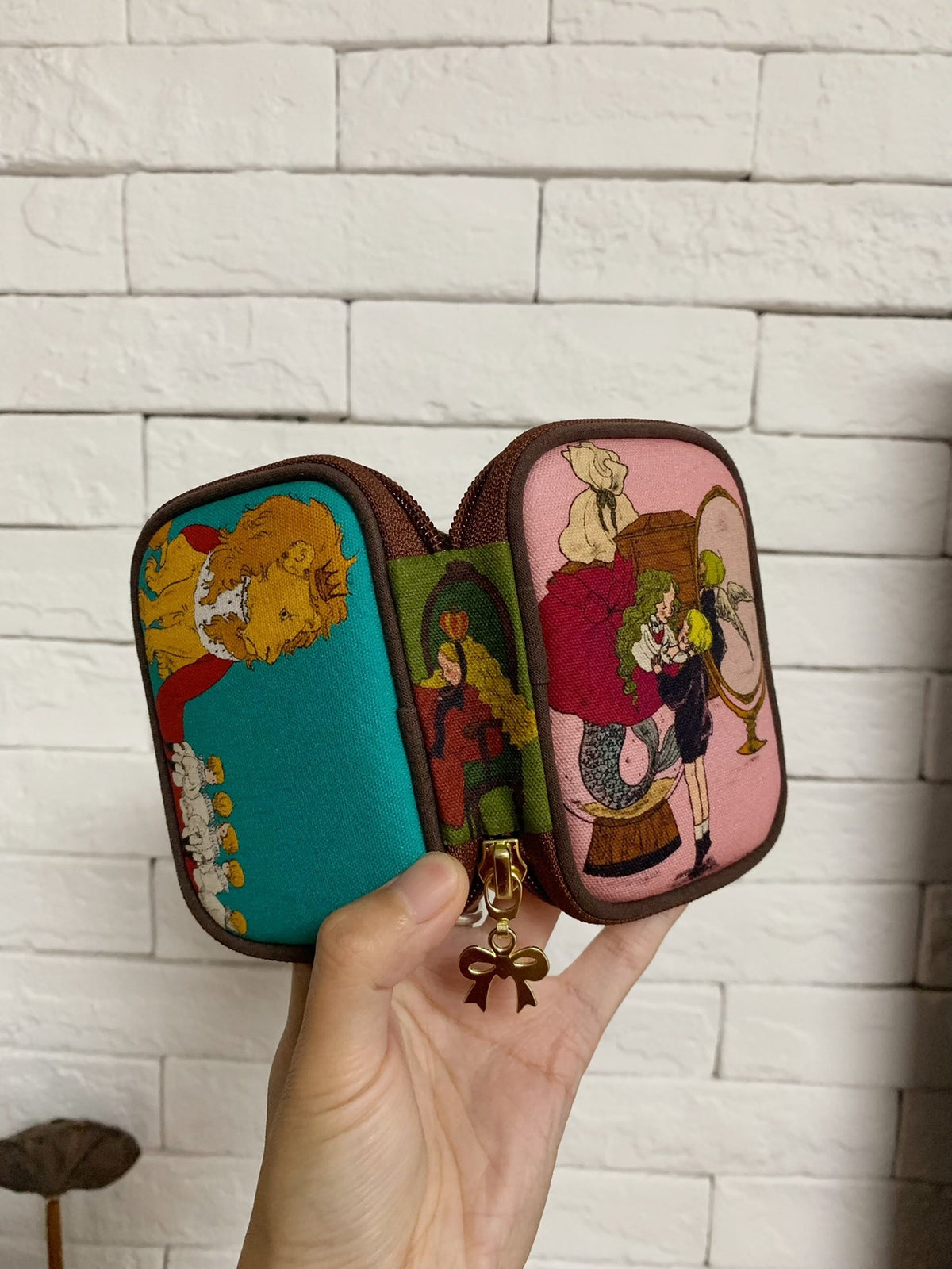 Book Pouch with Tapestry Design