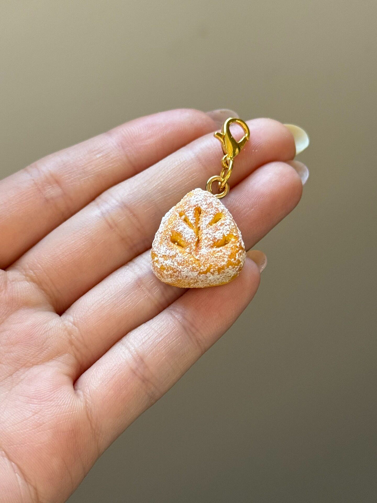 Crab Shell Clay Charm Pendant