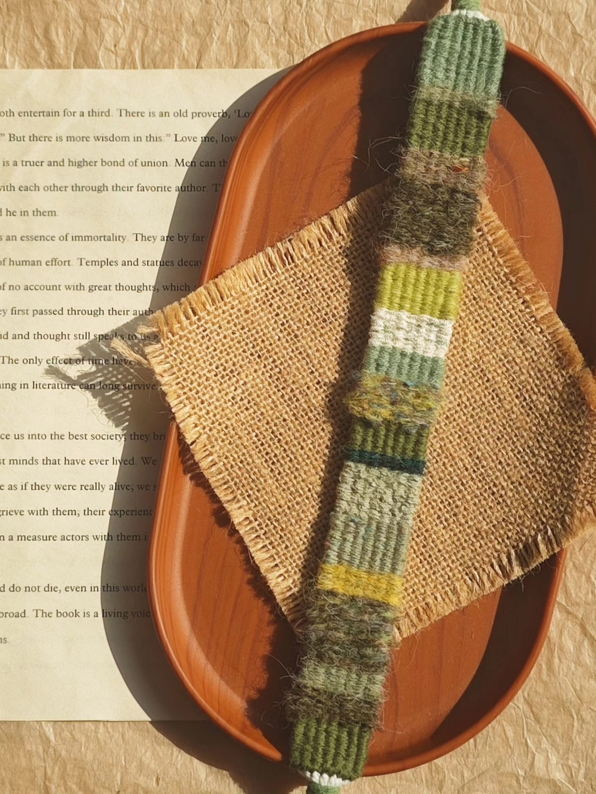 Handwoven Natural Fiber Phone Camera Strap