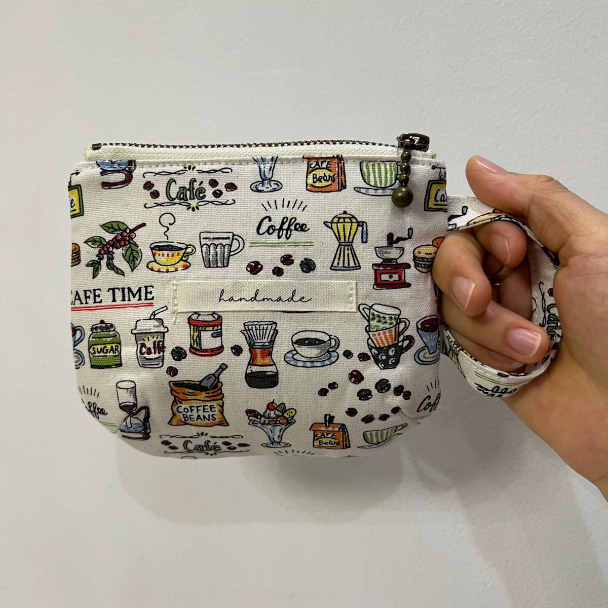 Mini pochette artisanale en forme de tasse en coton coréen