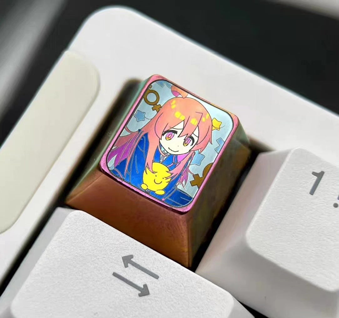 Titanium Alloy Anime Artisan Keycap 1u