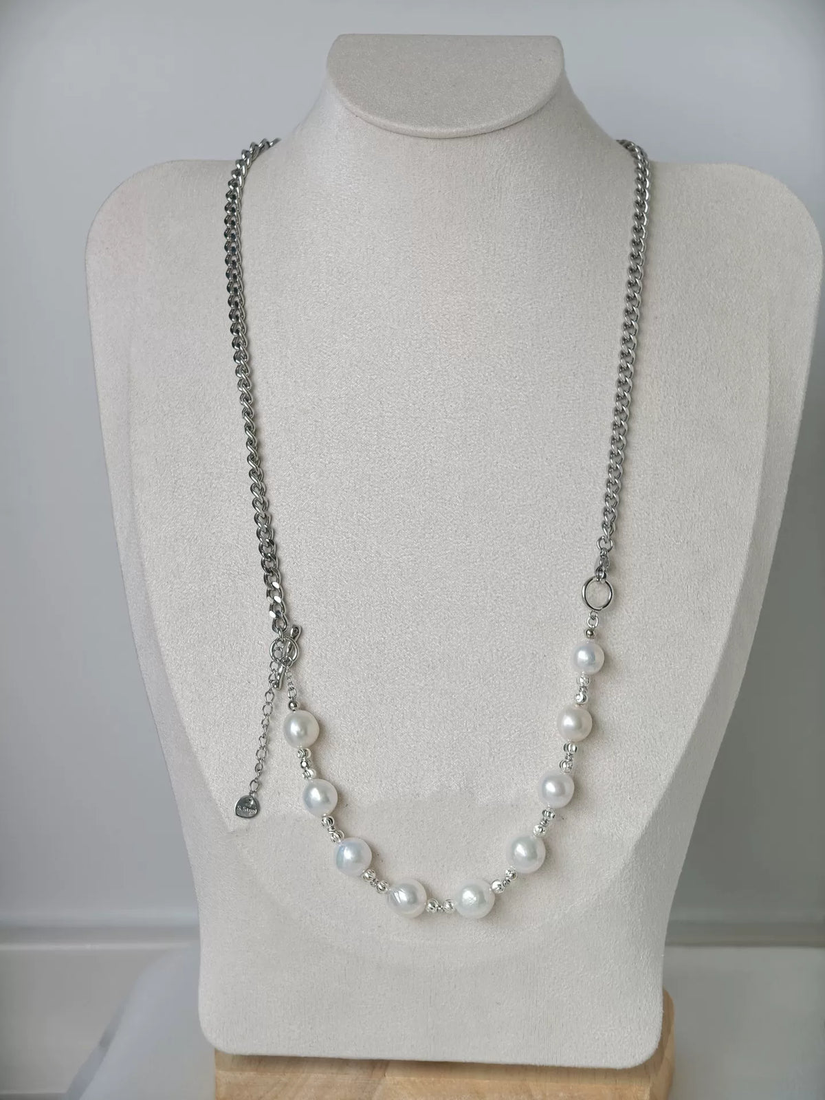 Set collana convertibile in perle d'acqua 9-10mm