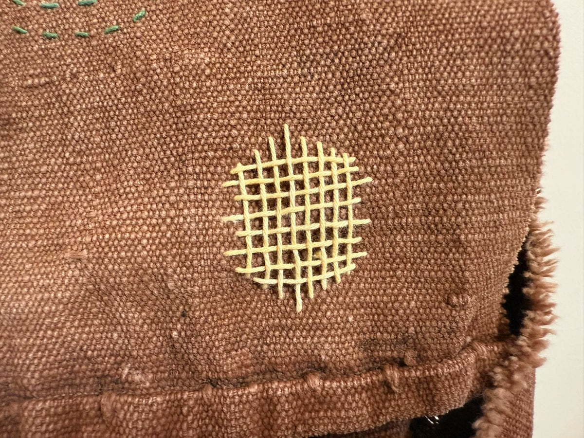 Handmade Brown Woven Shoulder Bag