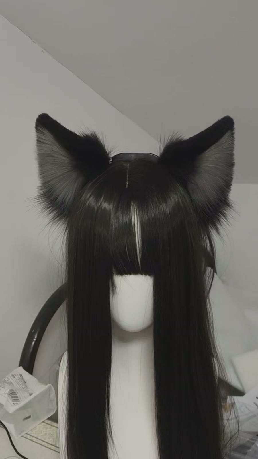 Motion Sensing Electric Wolf Cat Ears Headband