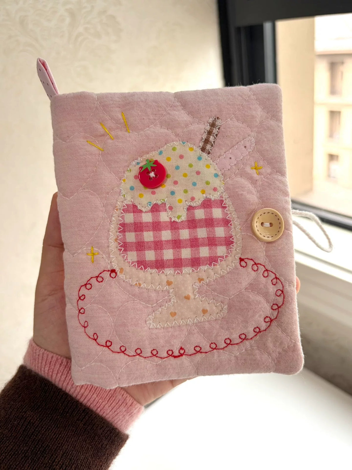 Roze Geweldeerde Ijsje Notitieblokkenhoes