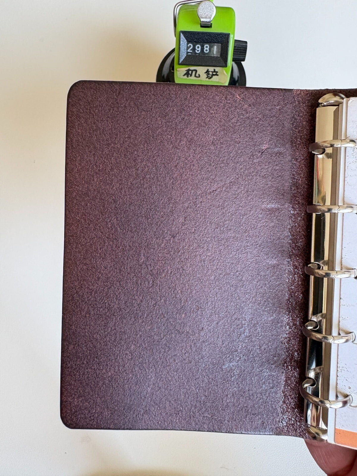 Pueblo Leather 6-Ring Binder Brown