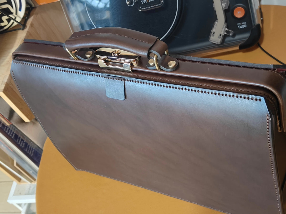 Custom 40cm Leather Doctor Briefcase Bag