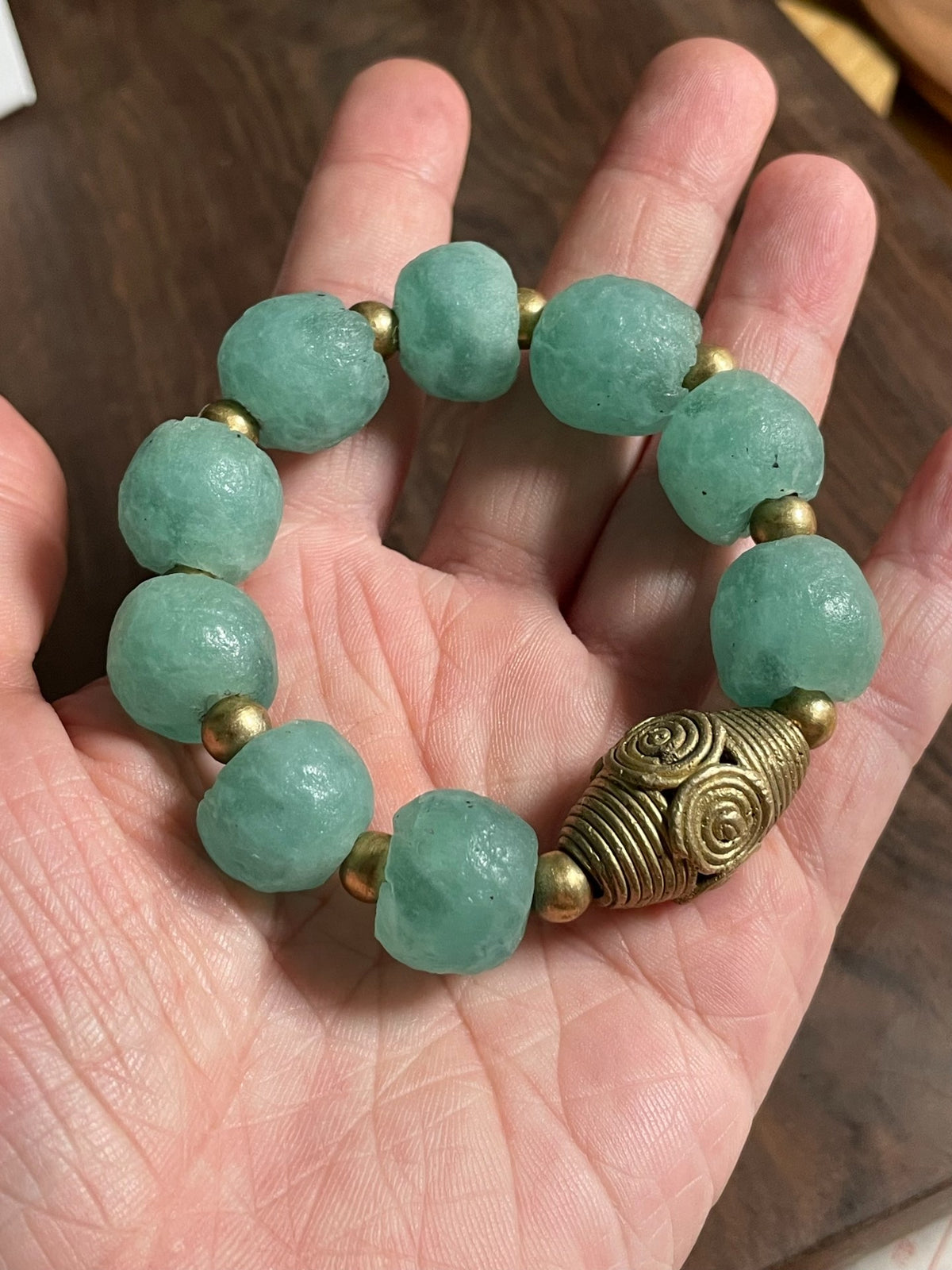 African Old Glass Beaded Bracelet