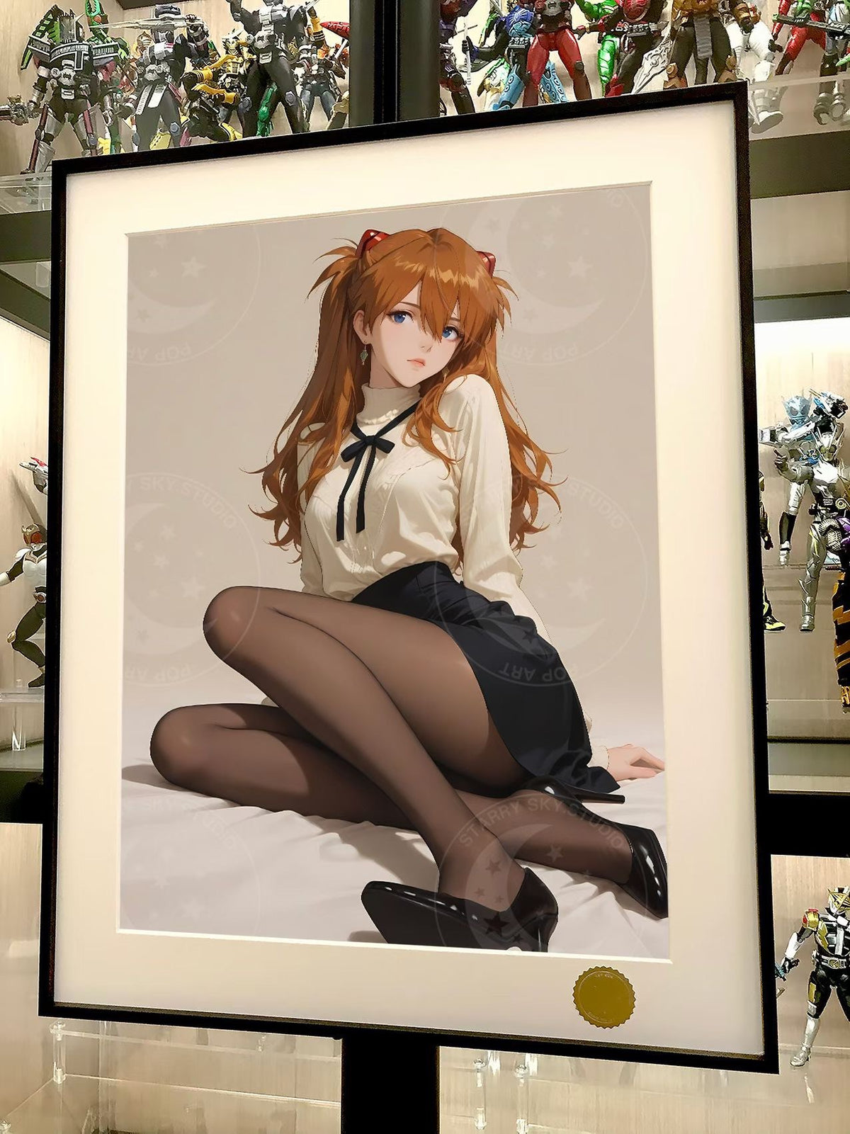 Evangelion Asuka Framed Art Print Limited Edition