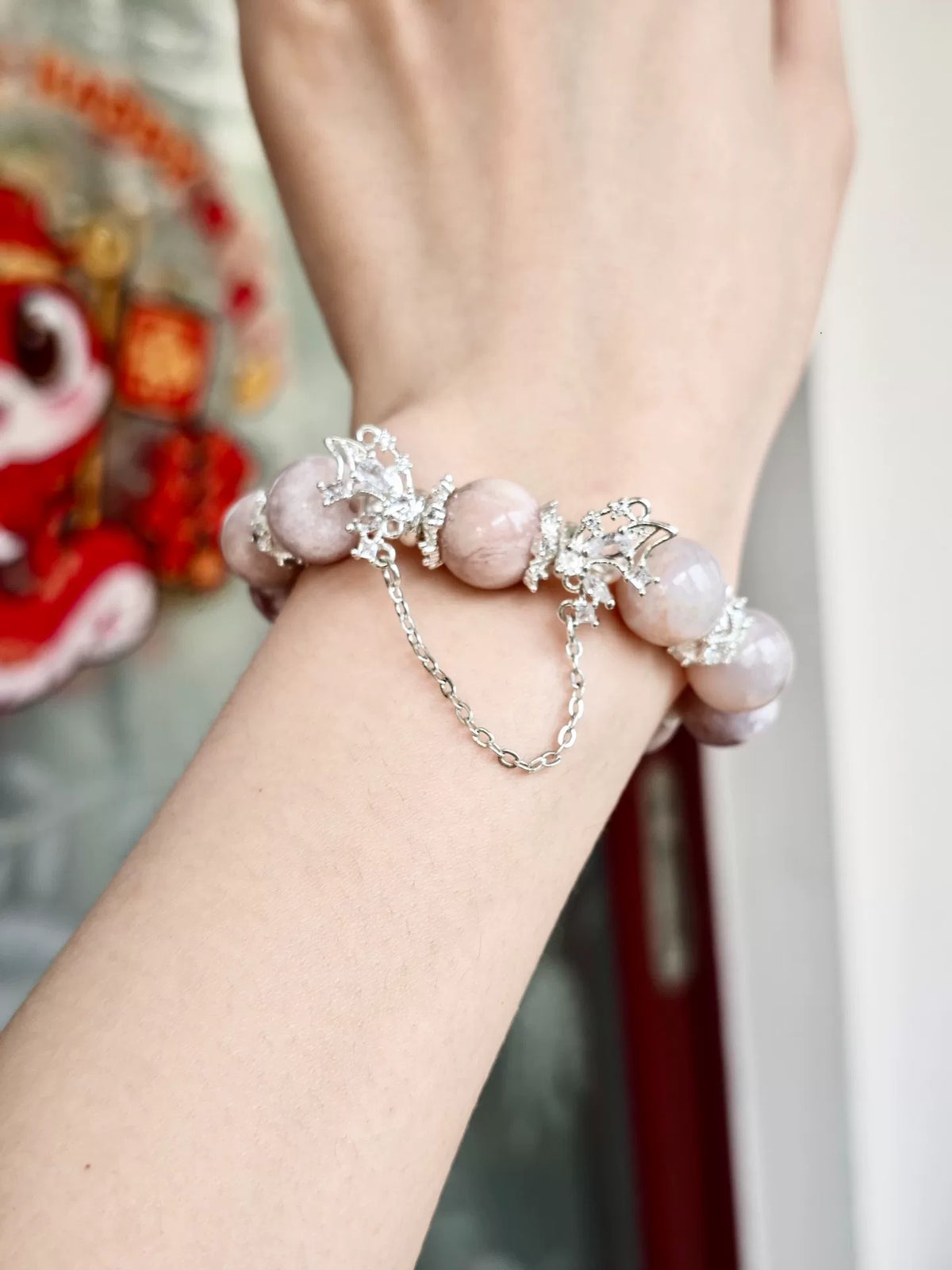 Sakura Agat-armband 12mm