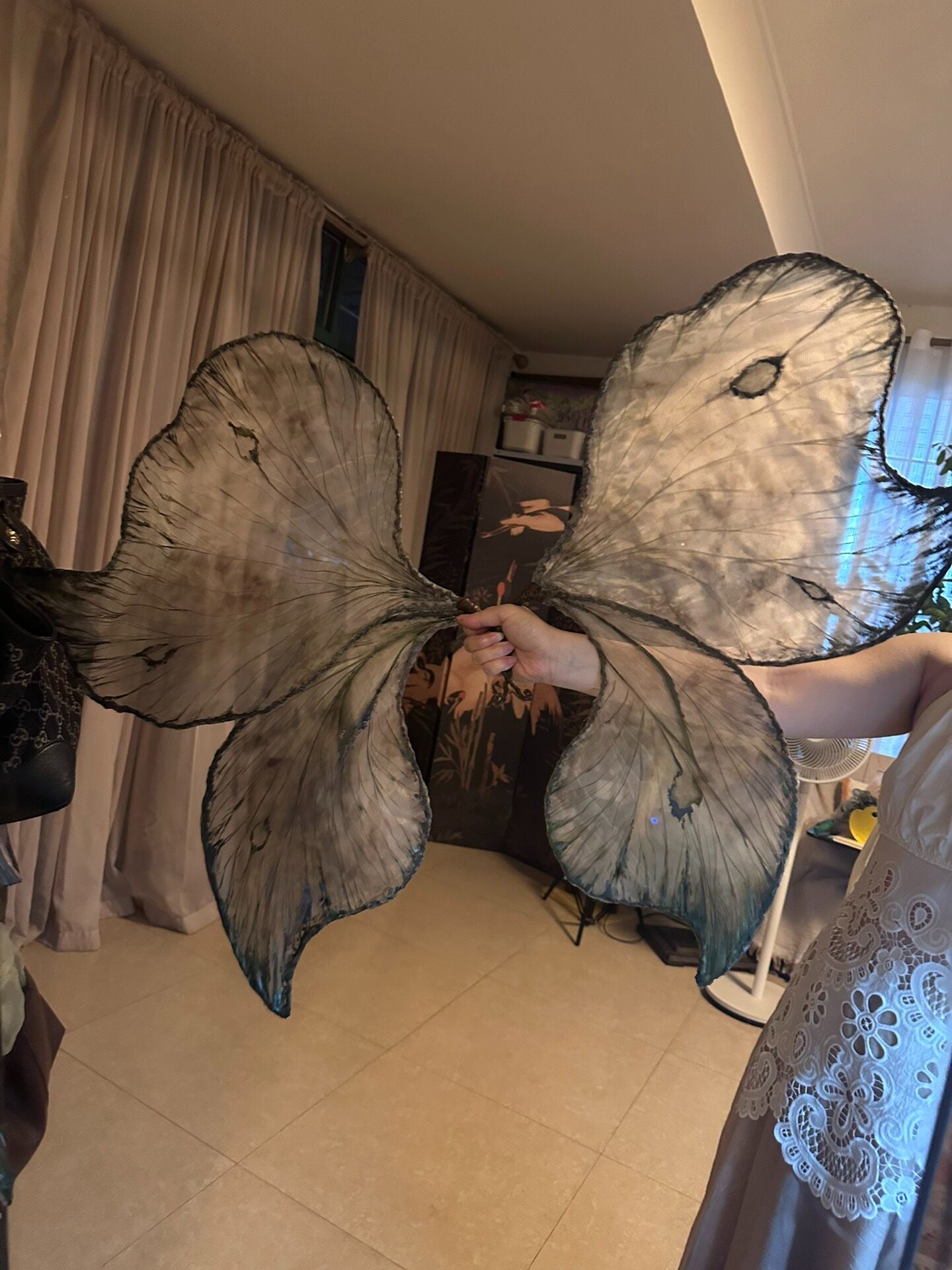 Hand-Painted Organza Butterfly Wing Back Accessories