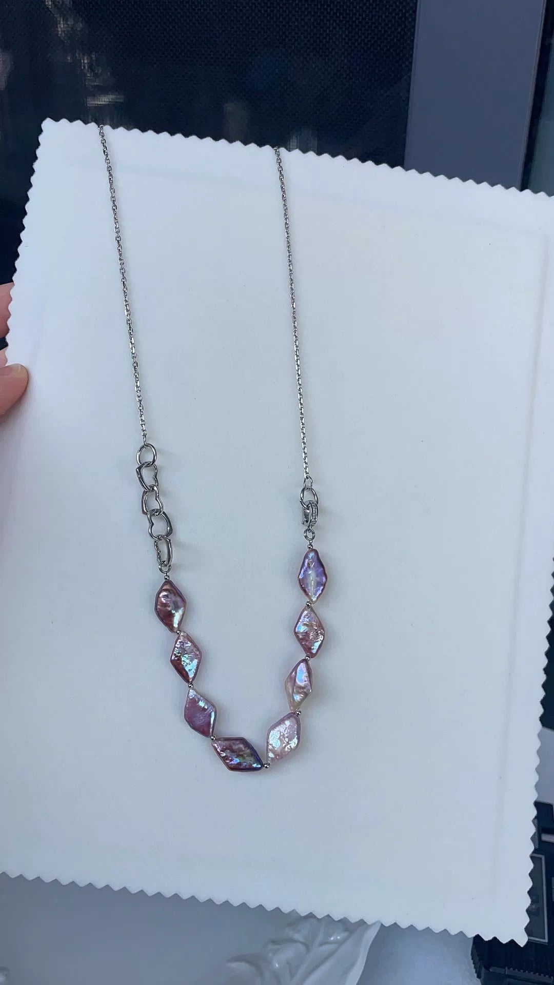 Purple Baroque Freshwater Pearl Necklace